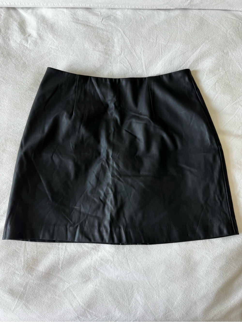 Altar’d State Black Faux Leather Mini Skirt